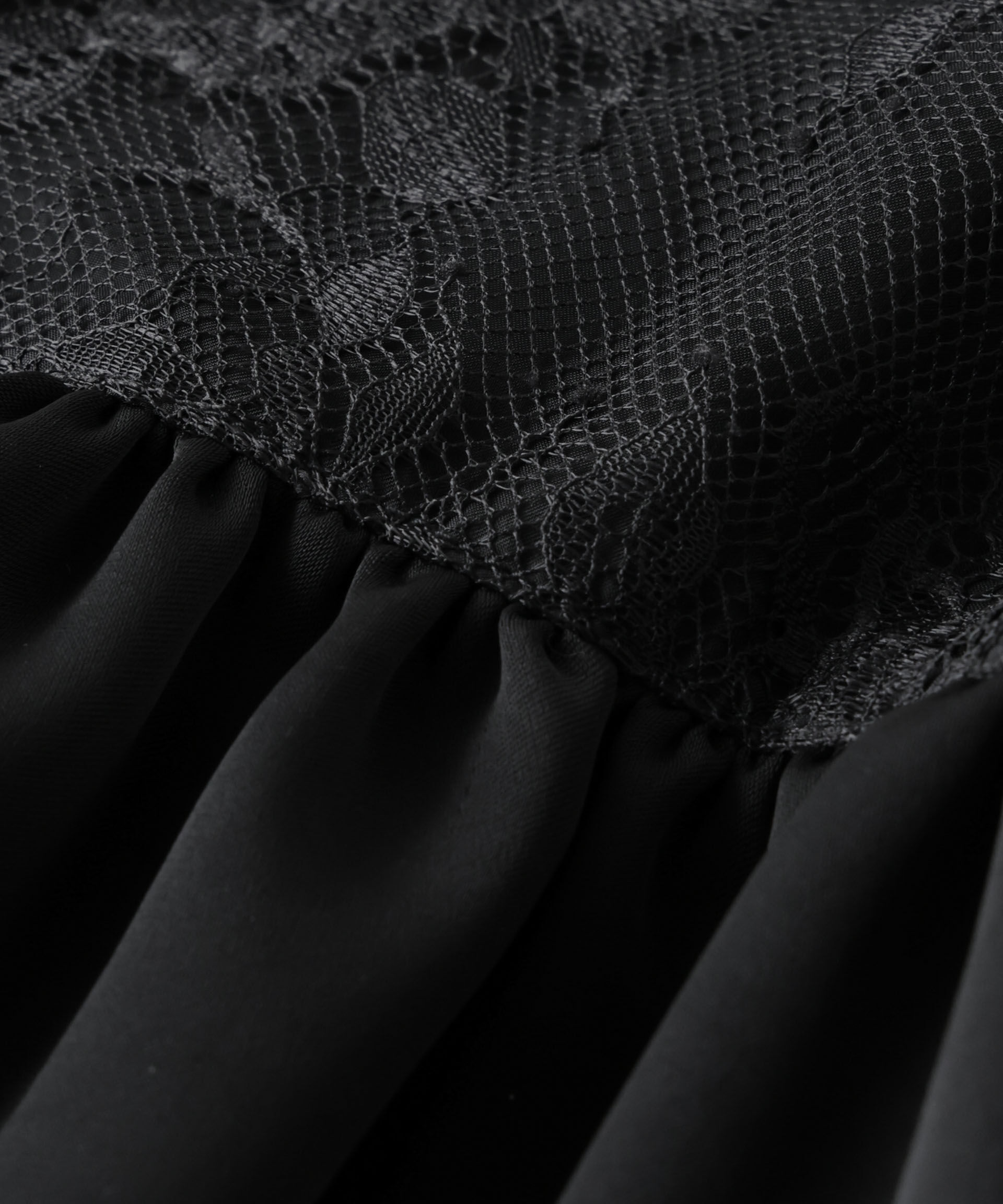 nano･universe「レースコンビギャザーブラウス」|シャツ・ブラウス|