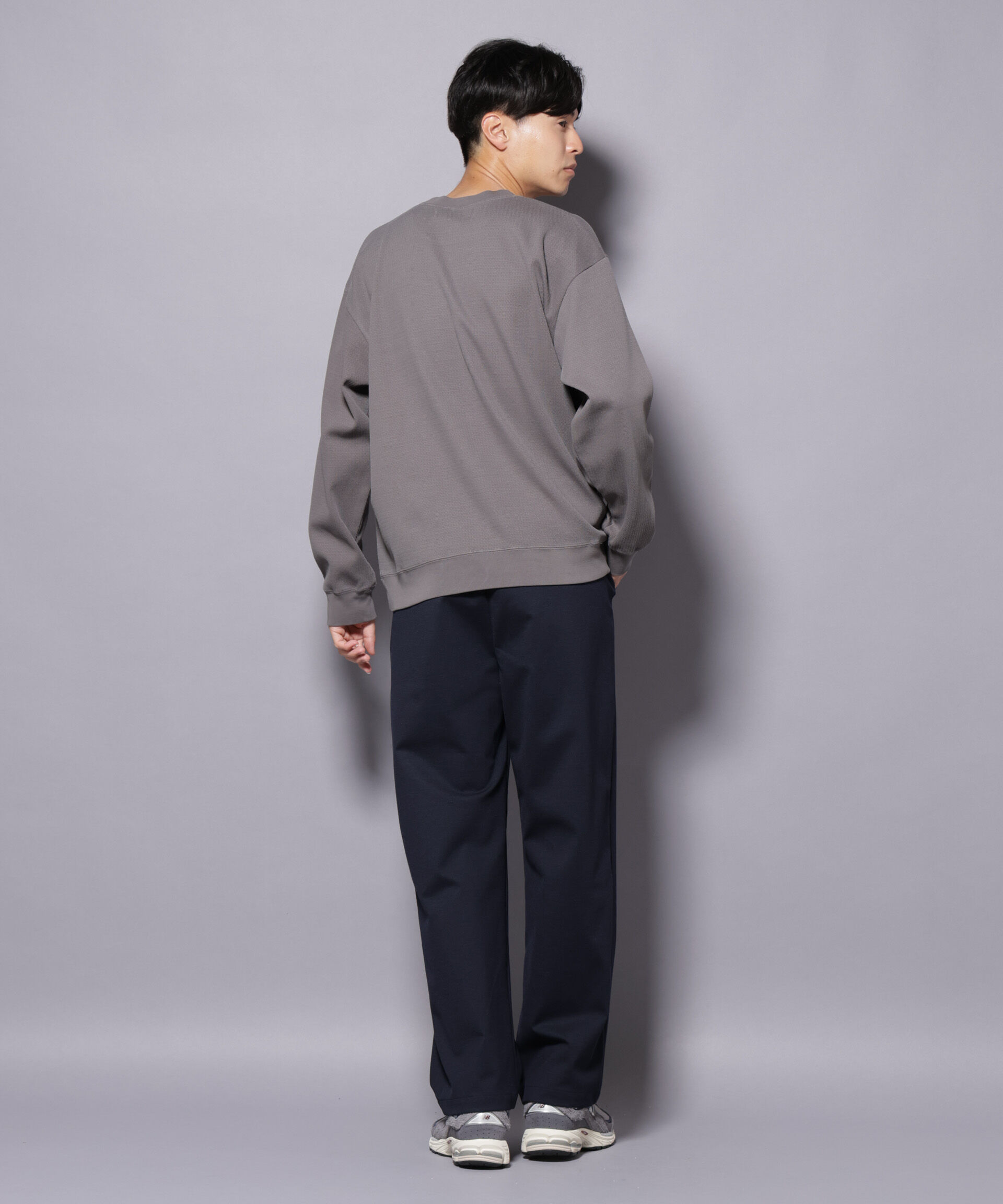 nano･universe「コットンガーメントダイサーマルクルーネックプルオーバー」|Tシャツ・カットソー|