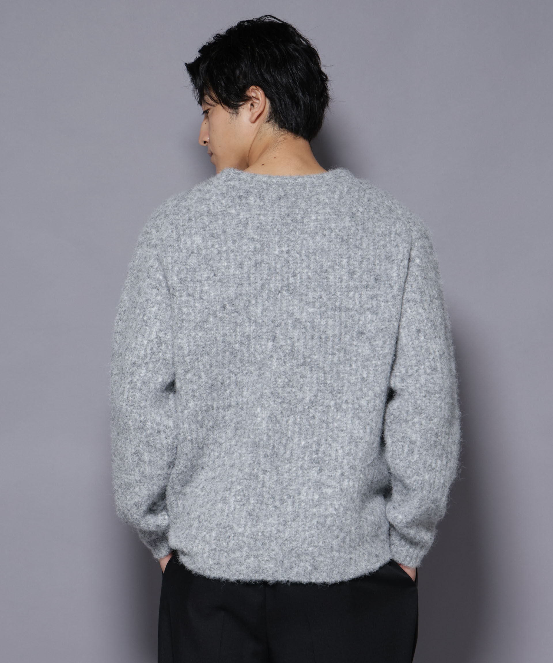 nano･universe「ウールミックスローゲージニット」|ニット・セーター|