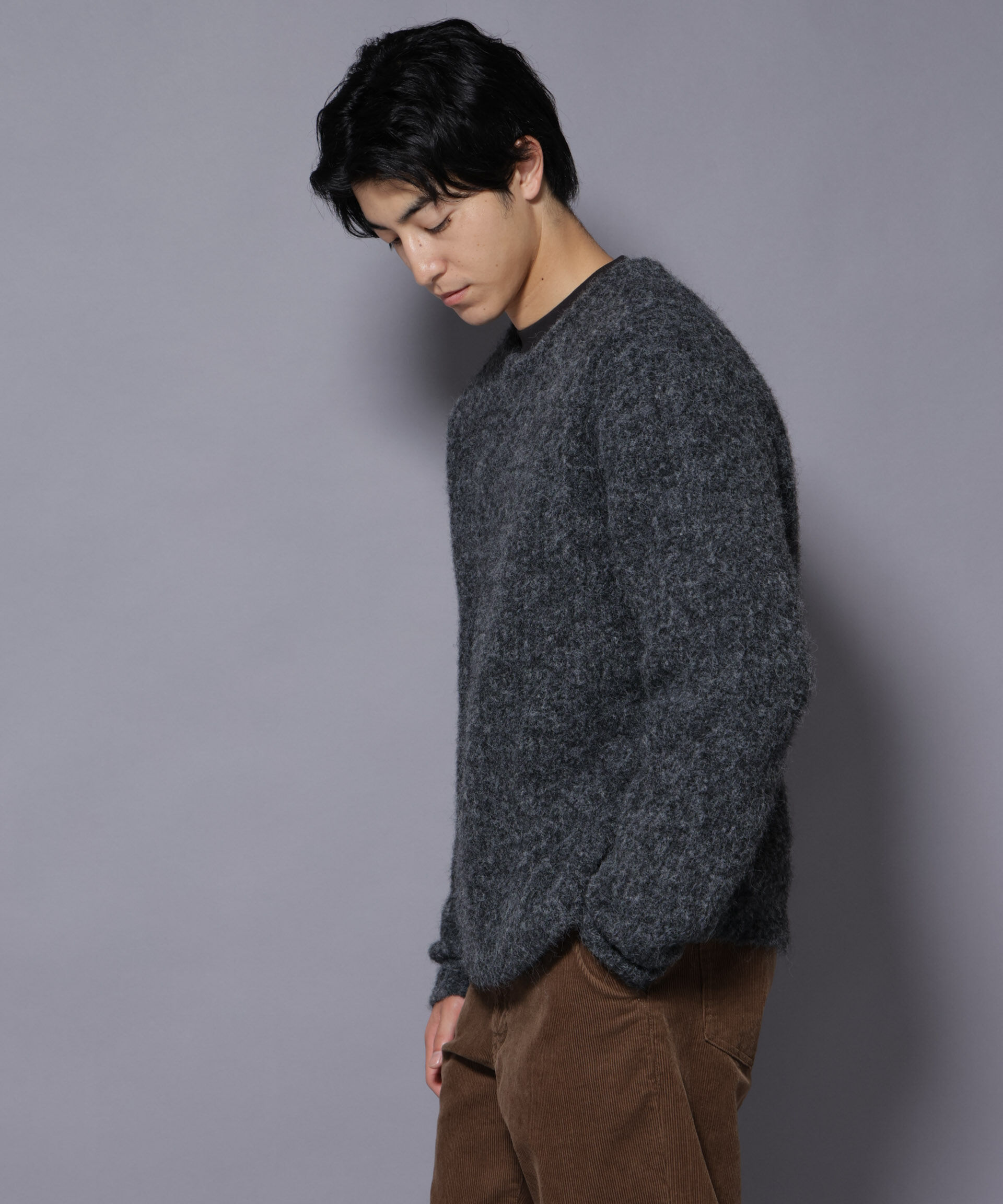 nano･universe「ウールミックスローゲージニット」|ニット・セーター|