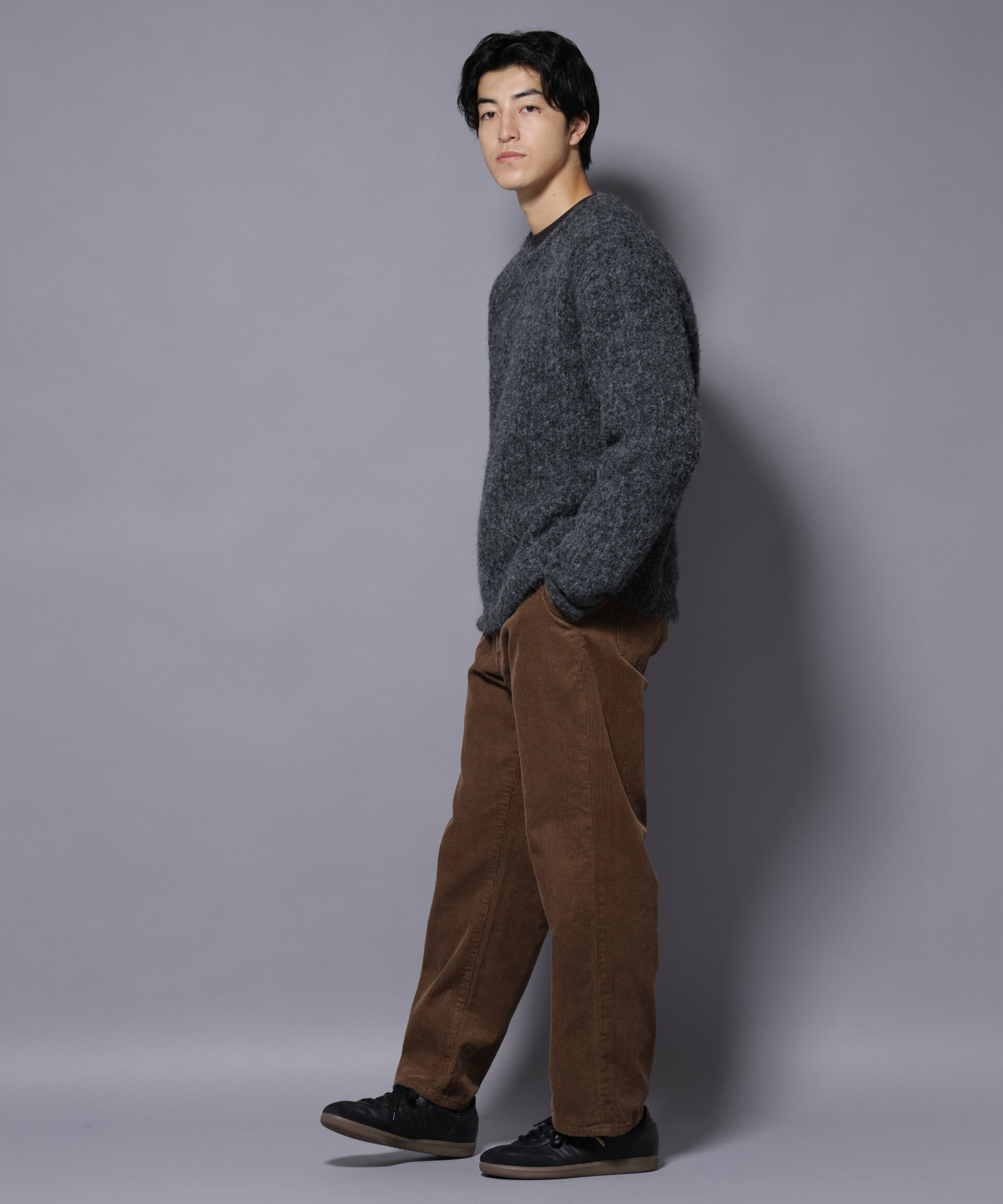 nano･universe「ウールミックスローゲージニット」|ニット・セーター|
