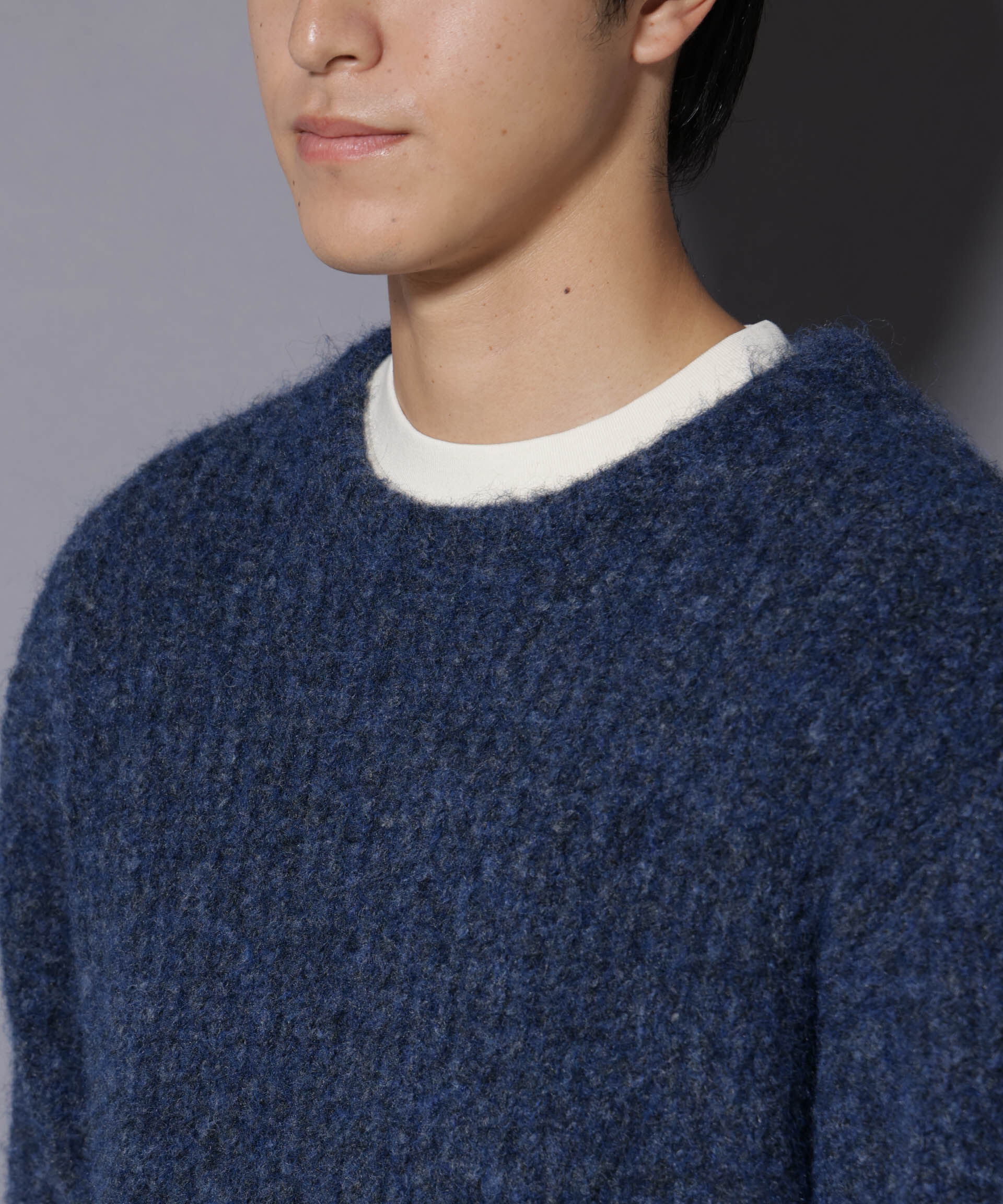 nano･universe「ウールミックスローゲージニット」|ニット・セーター|