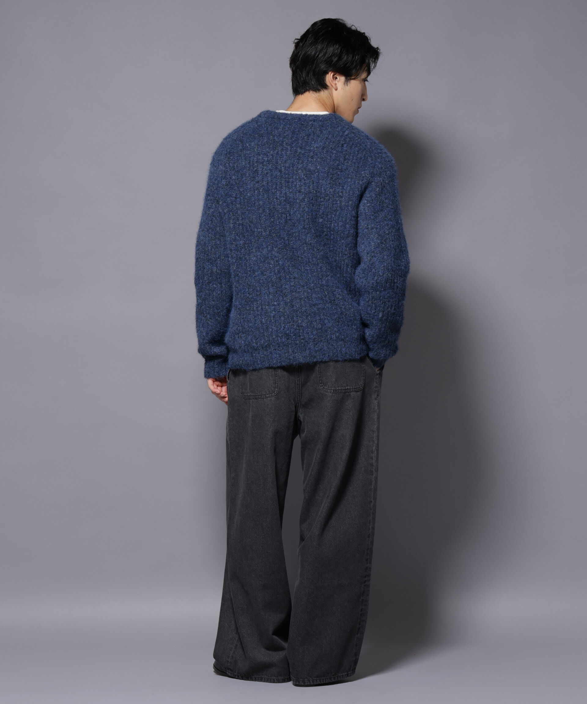 nano･universe「ウールミックスローゲージニット」|ニット・セーター|