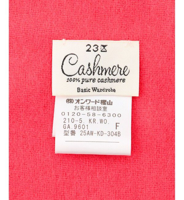 23区「【LEE掲載】ピュアカシミヤ フリンジ ストール」|ストール|