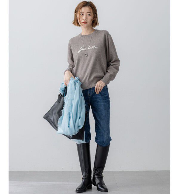 23区「【LEE掲載】ピュアカシミヤ フリンジ ストール」|ストール|