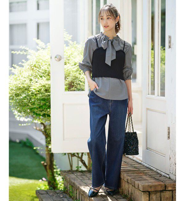 ANY SIS「【洗える】ニットリブ ビスチェ」|ニット・セーター|