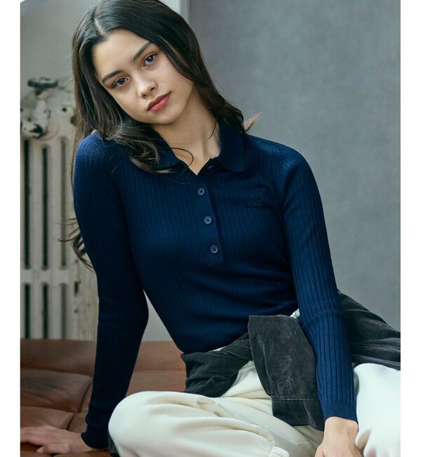 LACOSTE「3Dニッティングメリノウールポロセーター」|ニット・セーター|