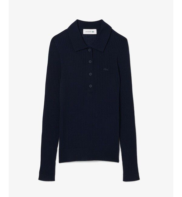 LACOSTE「3Dニッティングメリノウールポロセーター」|ニット・セーター|