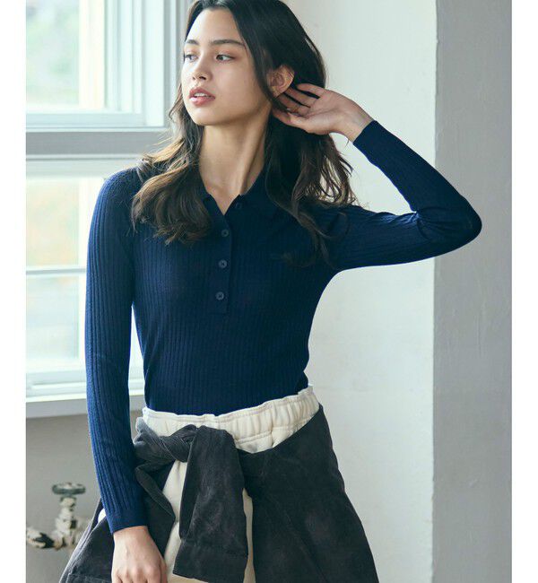 LACOSTE「3Dニッティングメリノウールポロセーター」|ニット・セーター|