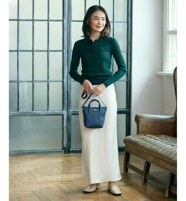 LACOSTE「3Dニッティングメリノウールポロセーター」|ニット・セーター|