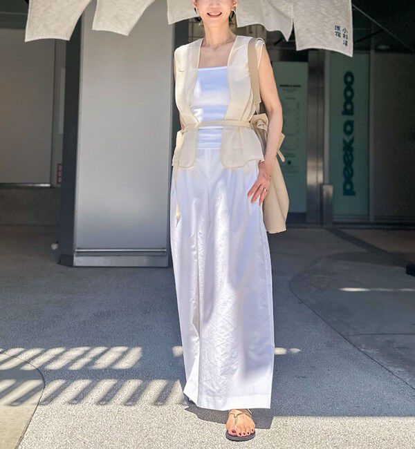 NOLLEY'S「ウォッシャブルエクセルテックタンブラー2タックワイドパンツ」|その他|