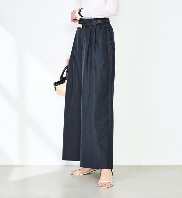 NOLLEY'S「ウォッシャブルエクセルテックタンブラー2タックワイドパンツ」|その他|