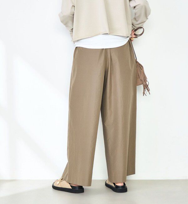 NOLLEY'S「ウォッシャブルエクセルテックタンブラー2タックワイドパンツ」|その他|