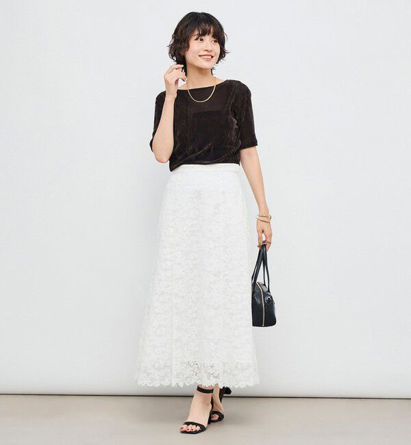 NOLLEY'S「ウォッシャブルレースマーメイドスカート」|スカート|