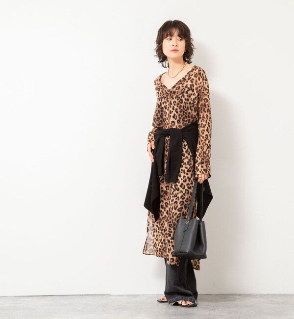 Rie Miller「カフタンシフォンワンピース」|ワンピース|