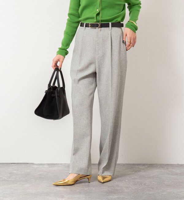 NOLLEY'S「ウォッシャブルウール調愛されセミワイドパンツ」|その他|