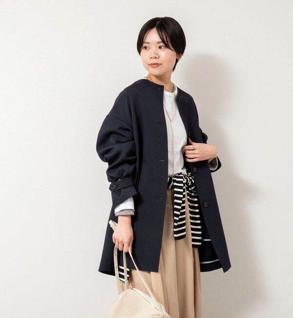 NOLLEY'S「ウォッシャブルトリプルクロス3WAYステンカラーコート」|ステンカラーコート|