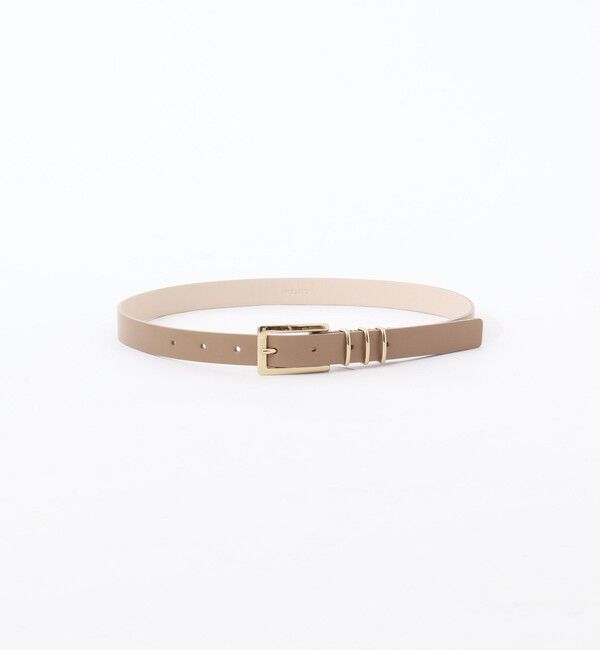 NOLLEY'S「トリプルカンスクエアベルト20」|ベルト|ベージュ