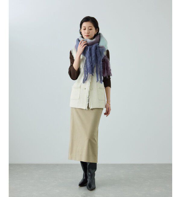 ROPE「【MANTAS EZCARAY(マンタス エスカライ)】 VIEWS MOHAIR STOLE (REF. NIGHT 1-B)」|ストール|