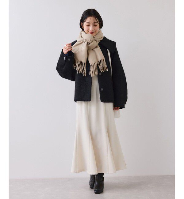 VIS「なめらかタッチ刺繍入りストール」|ストール|