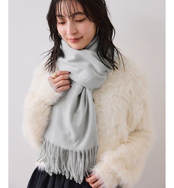 VIS「なめらかタッチ刺繍入りストール」|ストール|