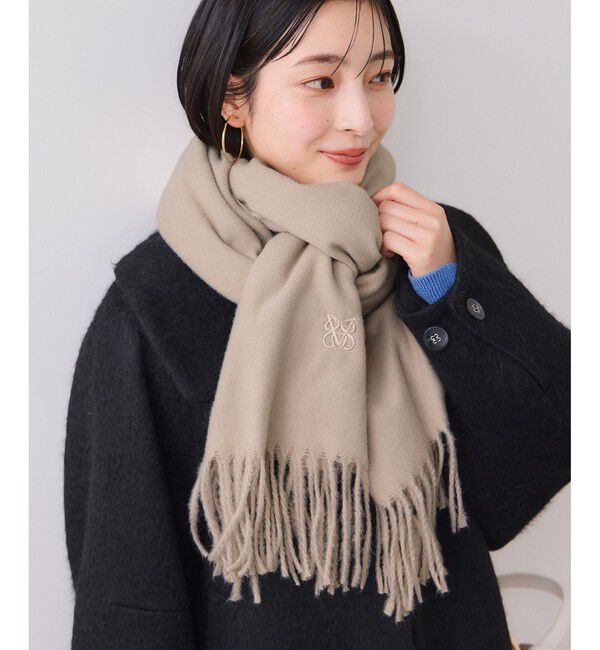 VIS「なめらかタッチ刺繍入りストール」|ストール|