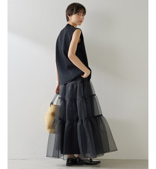  「オーガンジーボリュームスカート」|スカート|