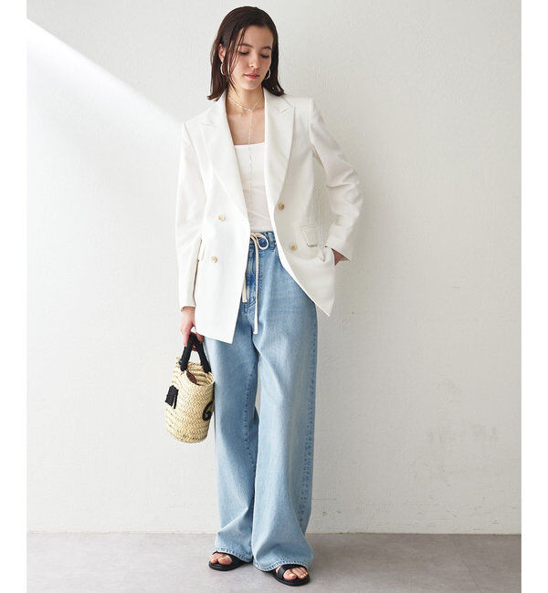  「ドロストデニムパンツ」|チノ|