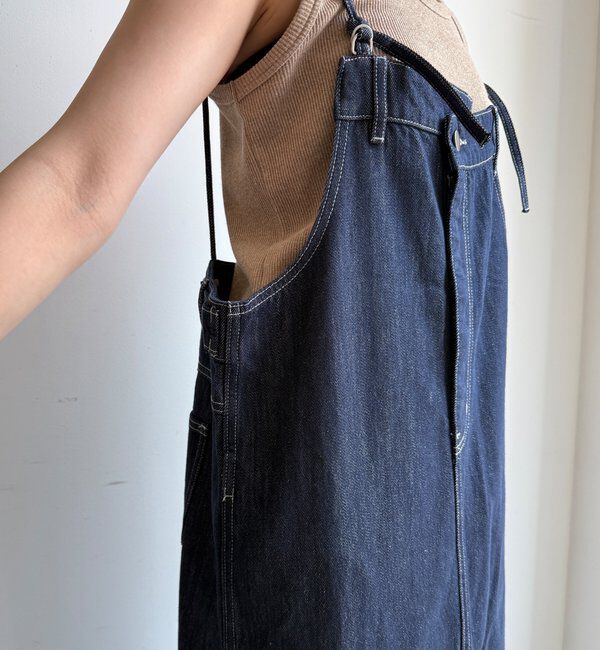  「【WEB限定】デニムジャンスカ」|ワンピース|