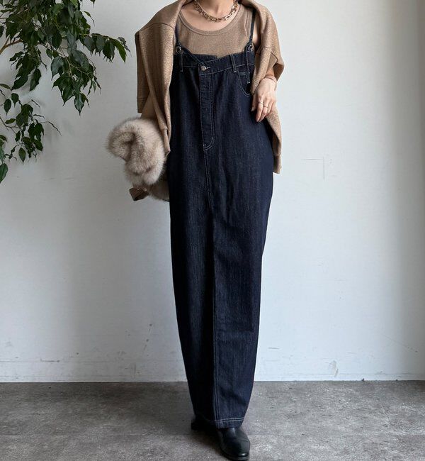  「【WEB限定】デニムジャンスカ」|ワンピース|