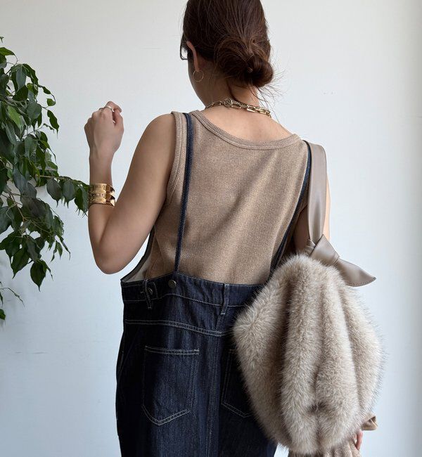  「【WEB限定】デニムジャンスカ」|ワンピース|