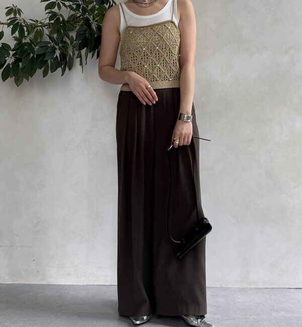  「【WEB限定】ラメニットビスチェ」|ニット・セーター|