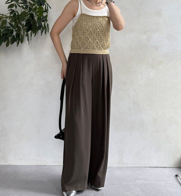  「【WEB限定】ラメニットビスチェ」|ニット・セーター|