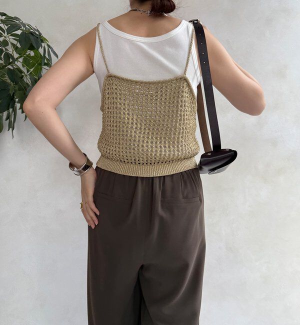  「【WEB限定】ラメニットビスチェ」|ニット・セーター|