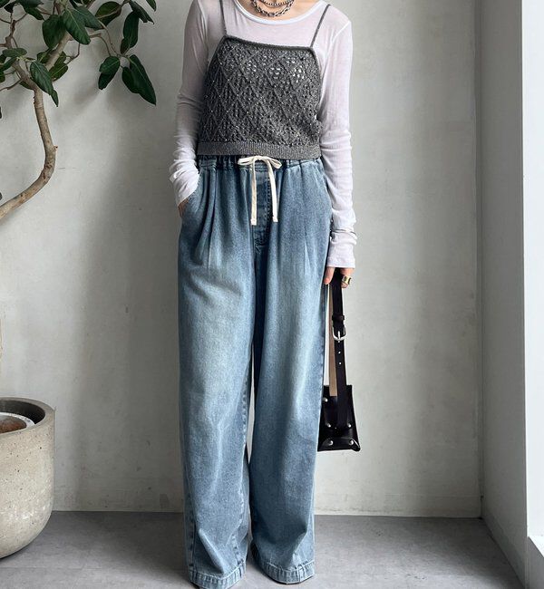  「【WEB限定】ラメニットビスチェ」|ニット・セーター|