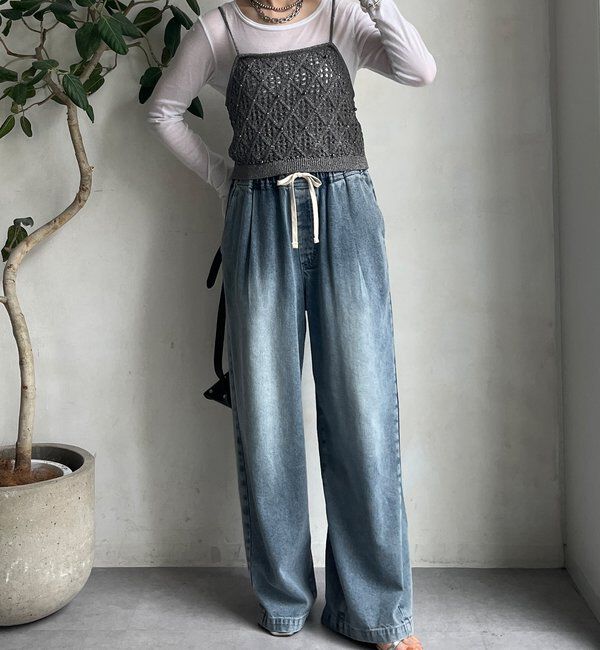  「【WEB限定】ラメニットビスチェ」|ニット・セーター|