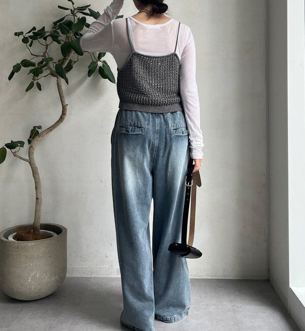  「【WEB限定】ラメニットビスチェ」|ニット・セーター|