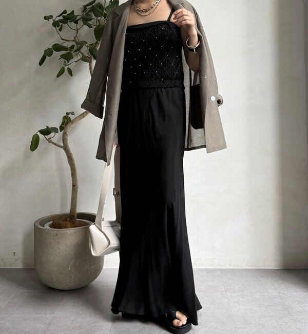  「【WEB限定】ラメニットビスチェ」|ニット・セーター|