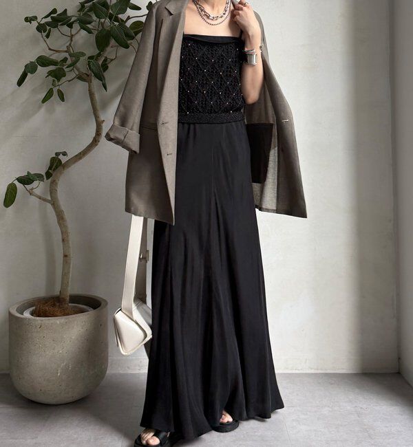  「【WEB限定】ラメニットビスチェ」|ニット・セーター|