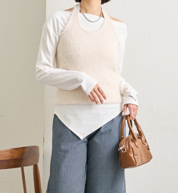  「ふわふわホルターニットビスチェ」|ニット・セーター|