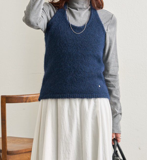  「ふわふわホルターニットビスチェ」|ニット・セーター|