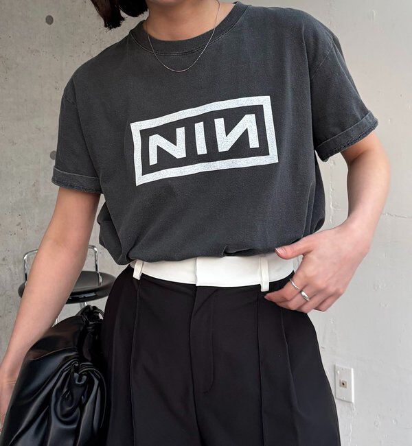  「【GOOD ROCK SPEED】Nine Inch NailsボックスロゴT」|Tシャツ・カットソー|ブラック