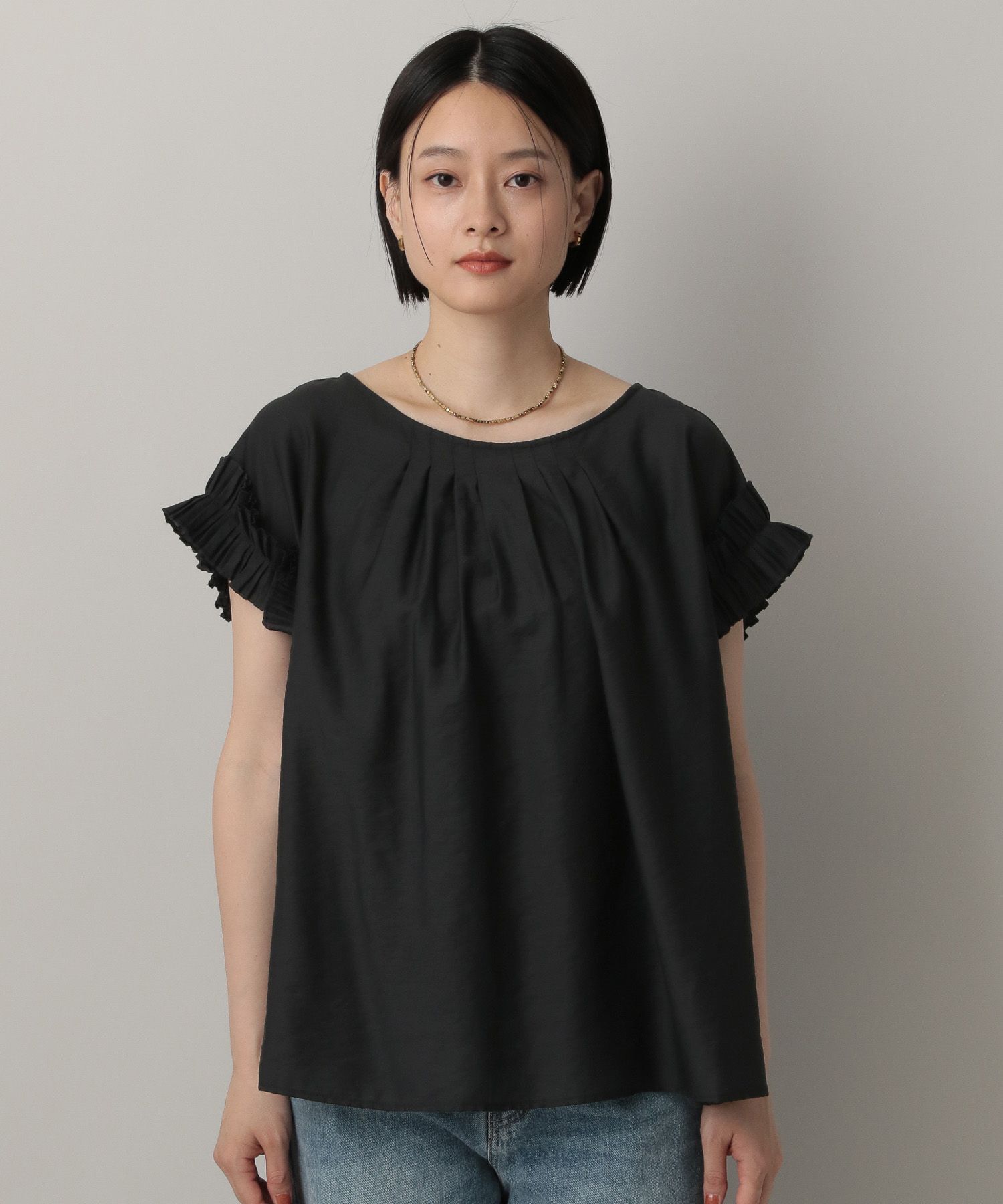 A part by 「フリルスリーブブラウス」|シャツ・ブラウス|