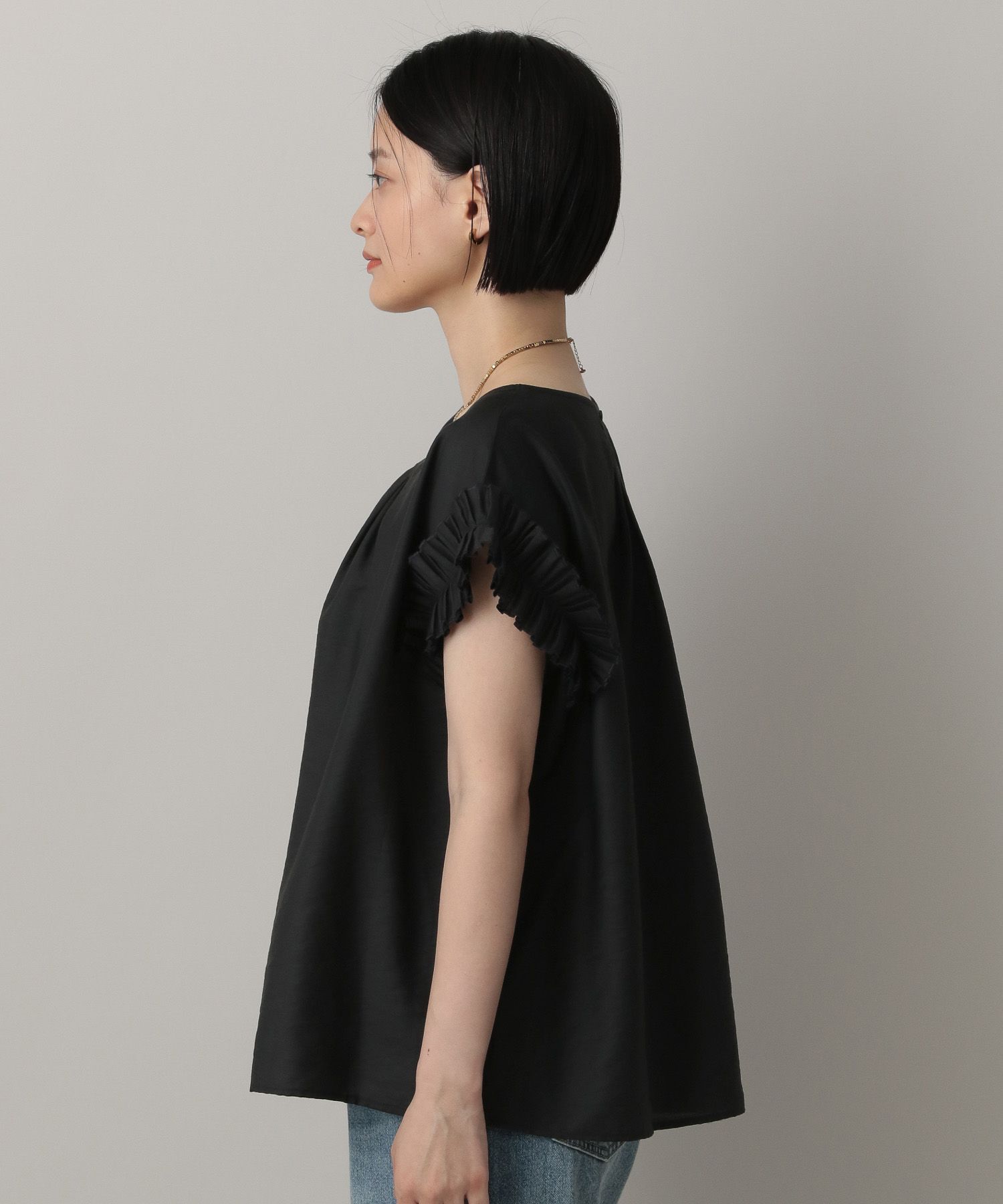 A part by 「フリルスリーブブラウス」|シャツ・ブラウス|