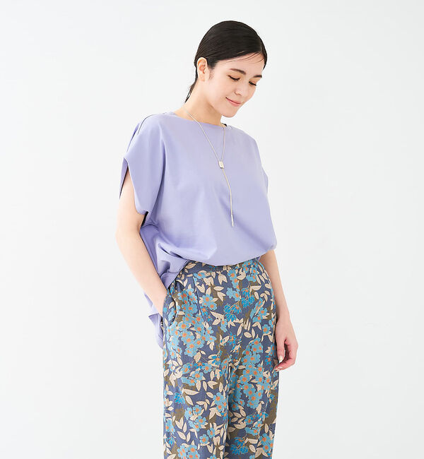 collex「【接触冷感・UVカット】コンパクトクールフレンチスリーブチュニック」|Tシャツ・カットソー|