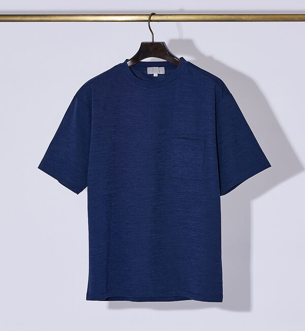 ABAHOUSE「エアファンクション ポケットTシャツ」|Tシャツ・カットソー|ブルー