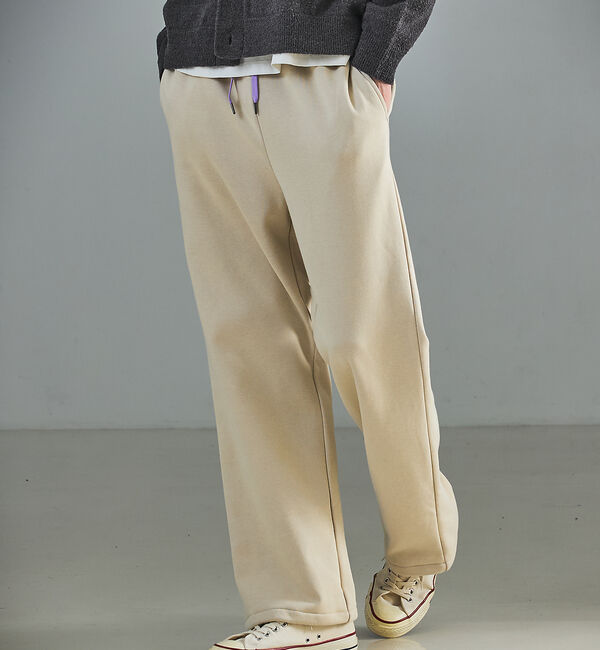ABAHOUSE「リバーフリース カラースウェットパンツ / イージーパンツ / セットアップ対応」|その他|ベージュ