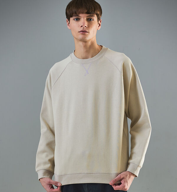 ABAHOUSE「リバーフリース カラースウェット プルオーバー / セットアップ対応」|スウェット・ジャージ|ベージュ