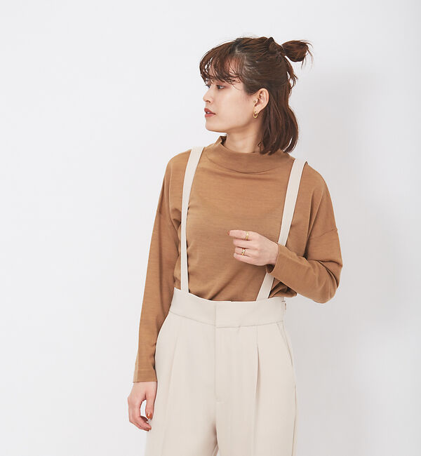 Rouge vif「ハイゲージプルオーバー」|ニット・セーター|ダークベージュ