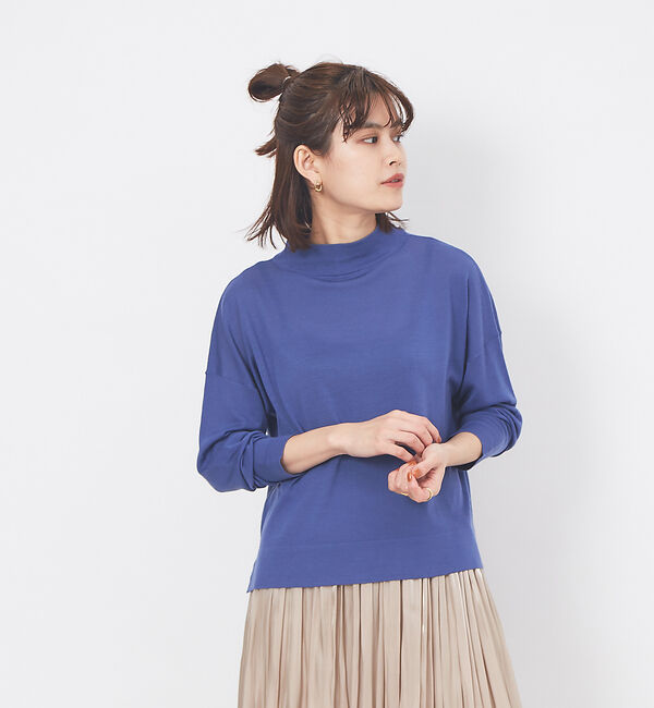 Rouge vif「ハイゲージプルオーバー」|ニット・セーター|ブルー